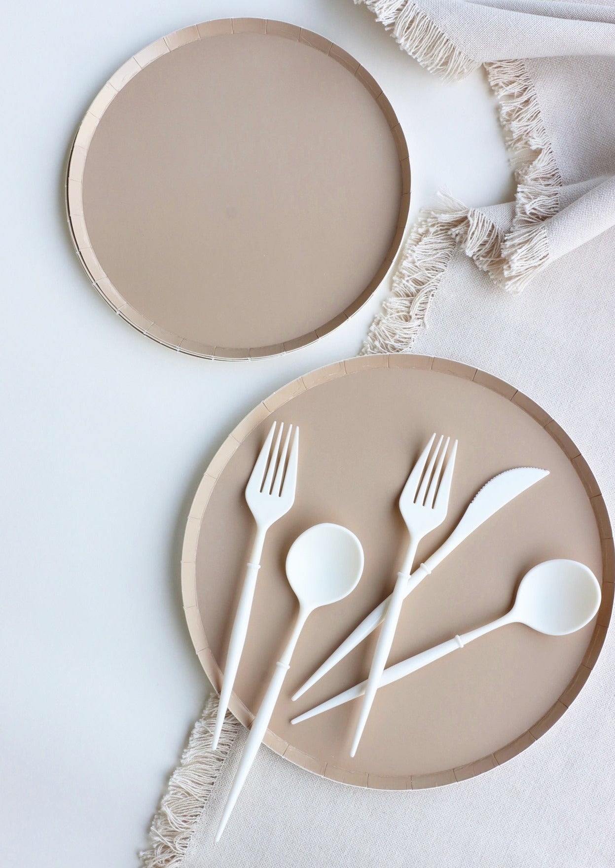 24-Piece Cream Flatware Set